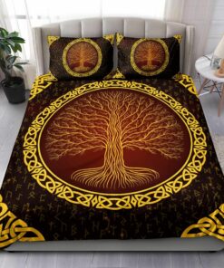 Tree Viking Quilt Bedding Set