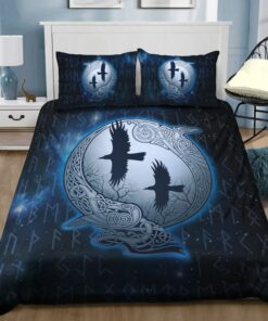 Black Crow Celtic Viking Quilt Bedding Set