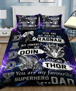 Viking Dad Quilt Bedding Set