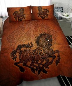 Horse Viking Quilt Bedding Set