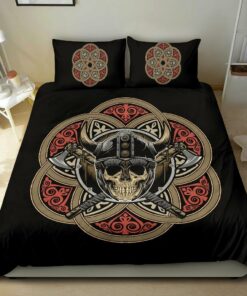 Viking Warrior Norsemen Quilt Bedding Set