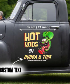 Personalized Hot Rod Rat Fink by Garage Stickers