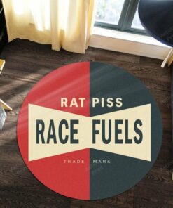 Rat Piss Race Fuels Hot Rod Round Rug