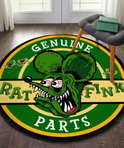 Genuine Fat Fink Parts Hot Rod Round Rug