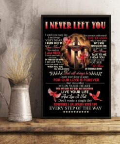 Cross And Cardinals I Never Left You Poster
