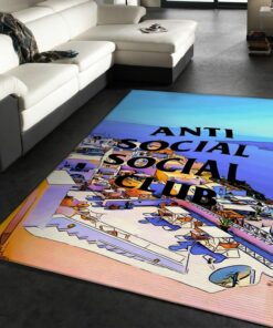 Beach City Paint Anti Social Social Club Living Room Rug