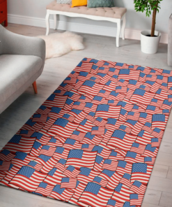 4th Of July United States of America Flag Pattern Area Rug