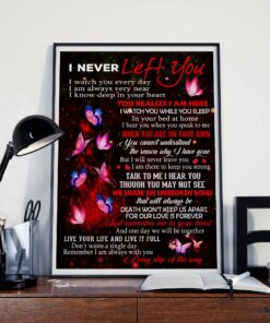 I Never Left You Butterfly Vertical Poster