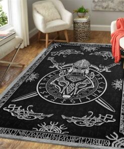 Viking Non-Slip 3D All Over Printed Area Rugs