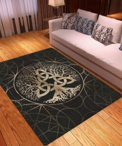 Celtic Tree of Life Rug Carpet Norse Living Room Bathroom Bedroom Decor