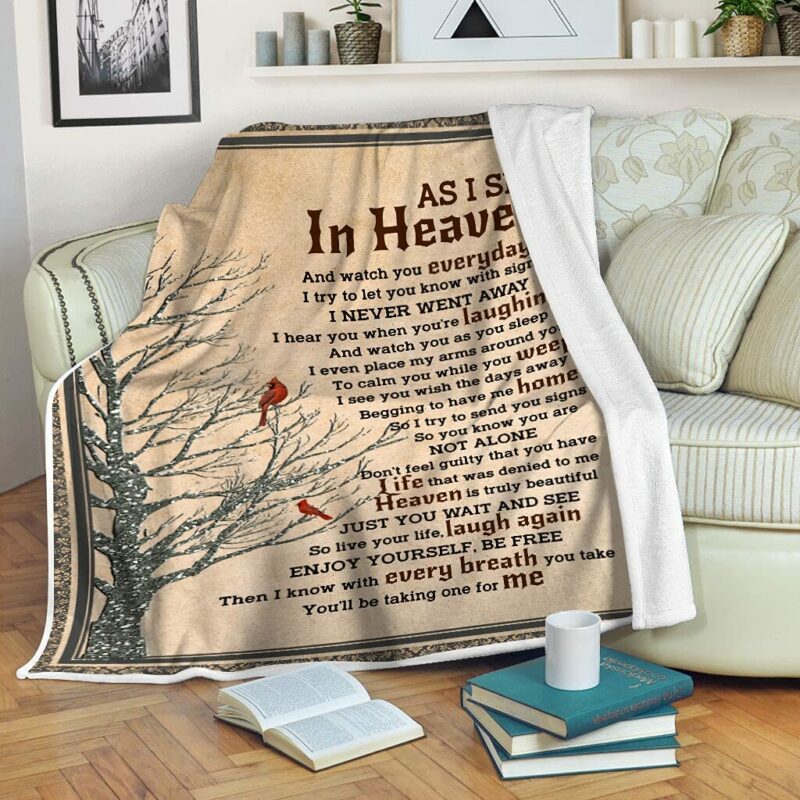 As I Sit in Heaven Blanket
