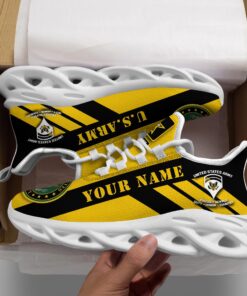 Veteran Personalized Name US Army Military Ranks Clunky Sneakers
