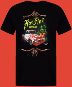 Rat Fink Kustoms Hot Rod T Shirt