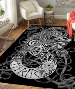 Fenrir Knotwork German Loomed Floor Viking Area Rug