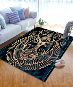 Tree Of Life Eyes And Wings Viking Area Rug