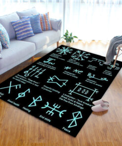 Viking Symbols And Meanings Area Rug