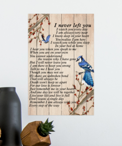 I Never Left You - Blue Jay Poster Canvas Print