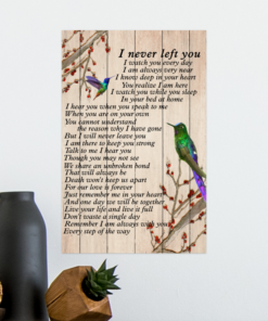 I Never Left You Hummingbird Poster Canvas Prints