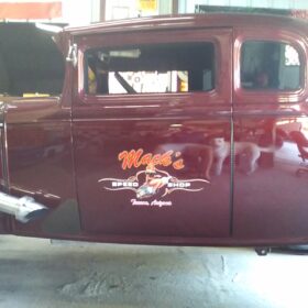 Hot Rod Pinstripe Decals Personalized Pinup Girl Candle Spark Plugs Speed Shop Garage Sticker photo review
