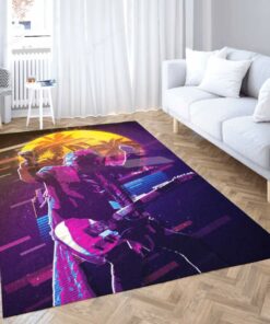 Keith Richards 80s Artwork Music Synthwave Floor Carpet For Fans