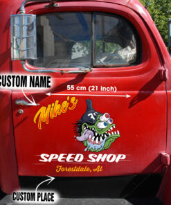 Rat Fink Vinyl Wrapped Door Art For Hot Rod Cars