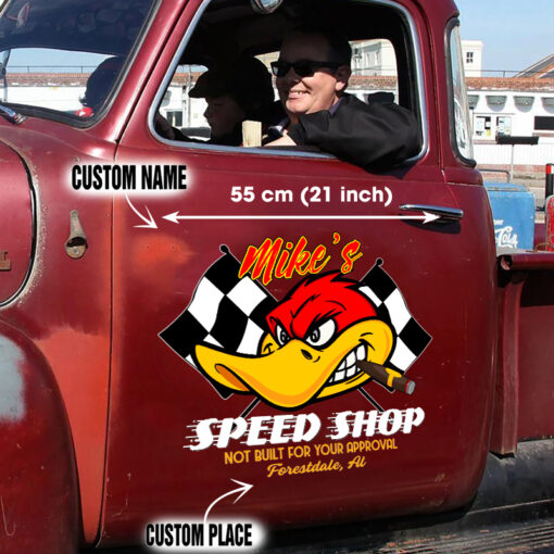 Personalized Mr. Horsepower Large Sticker For Car Door And Window Dingmun