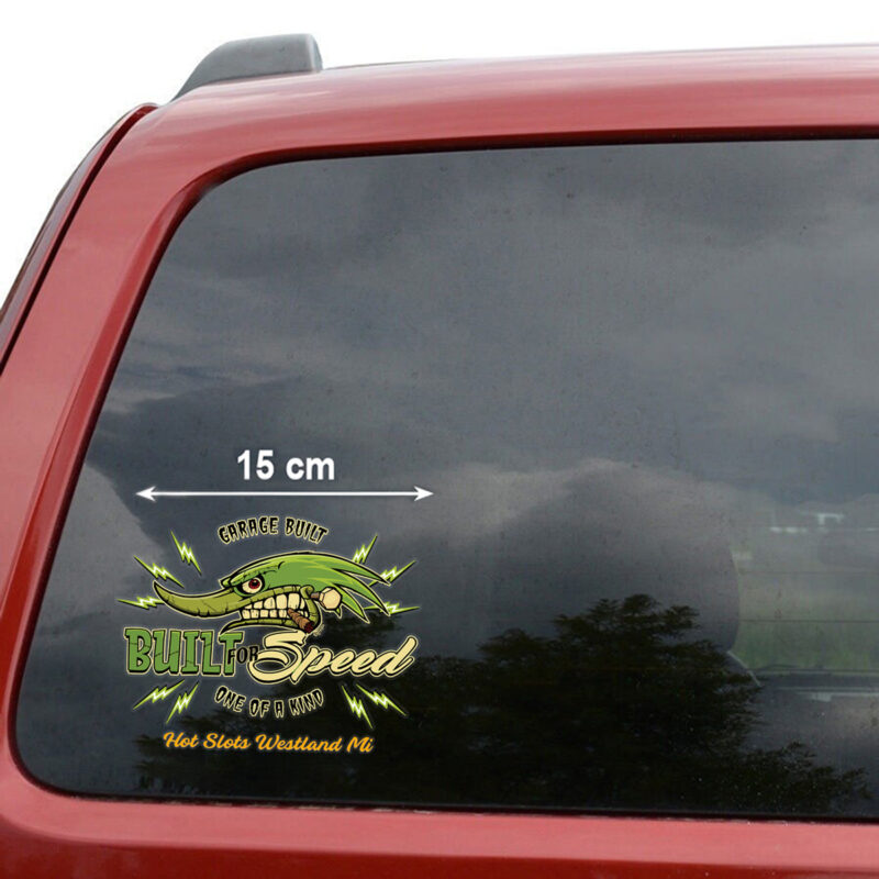 Custom Green Mr. Horsepower Built For Speed One Of A Kind Vinyl Decals For Car