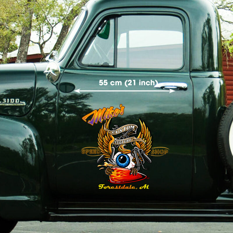 Flying Eyeball Custom Culture Speed Shop Vinyl Decals For Cars