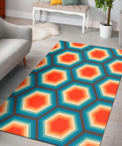 Fun Photographic 70's Style Area Rug