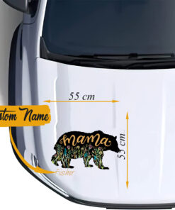 Funny Mama Bear Decals For Car