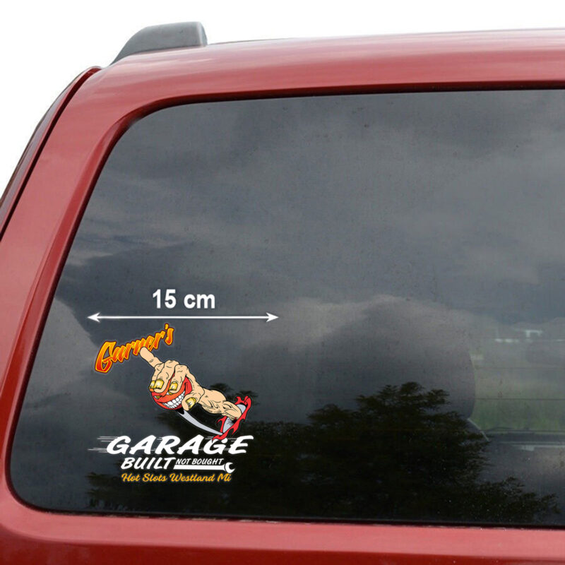 Grinding Gears Hot Rod Car Side Graphics Decals Set 2 Pcs