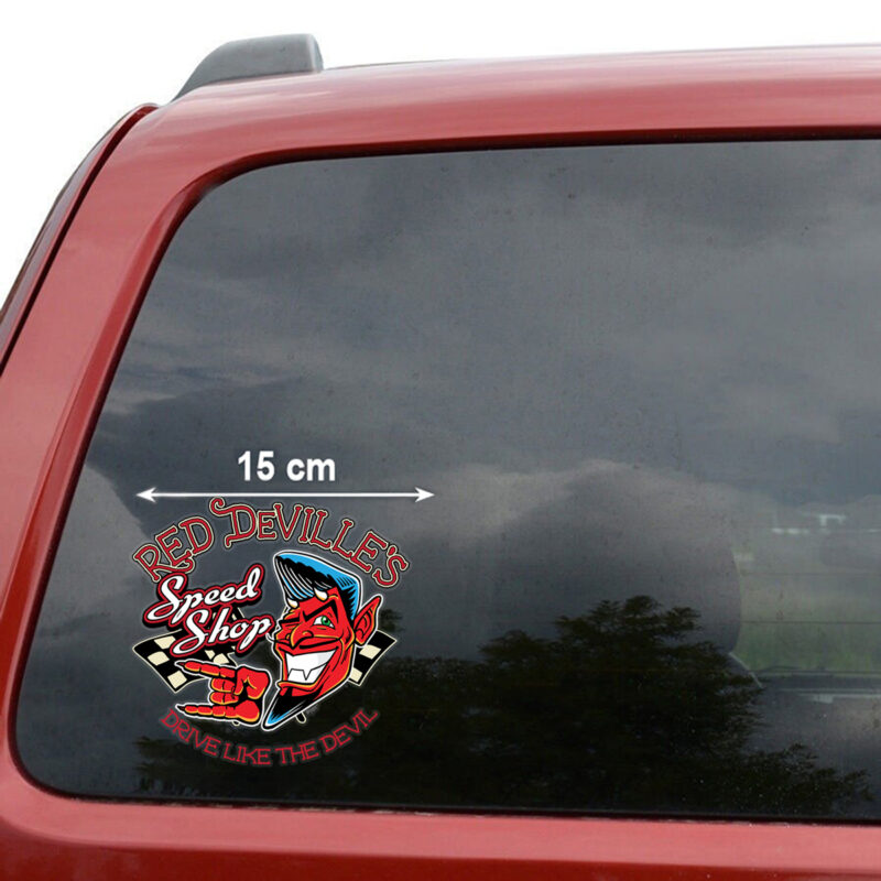 Hot Rod Rockabilly Devil Vinyl Stickers Decals For Cars