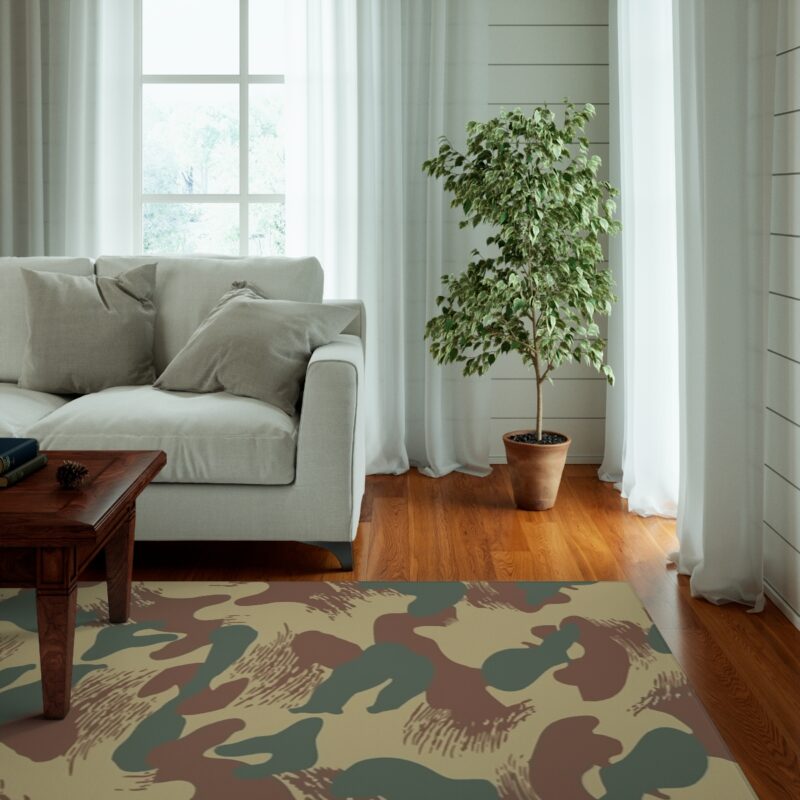 Katanga Brushstroke Rug Camouflage Pattern Rug