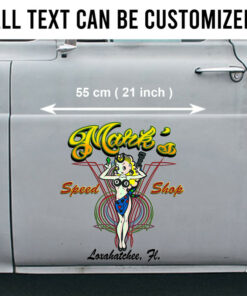 Lady Luck Pinstripe Vinyl Decal For Truck, Lowrider, Hot Rod Car Set 2 Pcs