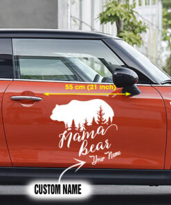 Mama Bear Forest Mom Car's Side And Window Stickers
