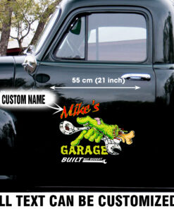 Personalized Hot Rod Rat Fink Hand Build Not Bought Truck Door Decals