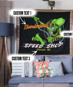 Personalized Rat Fink Hot Rod Tapestry