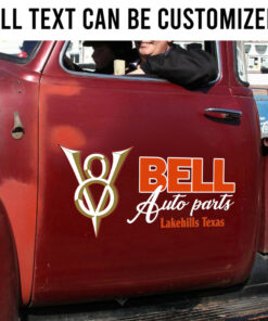 V8 Auto Part Custom Door Car Decals