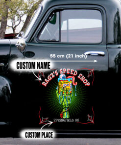 Vintage Truck Door Lettering Rat Fink Paint Vinyl Decals
