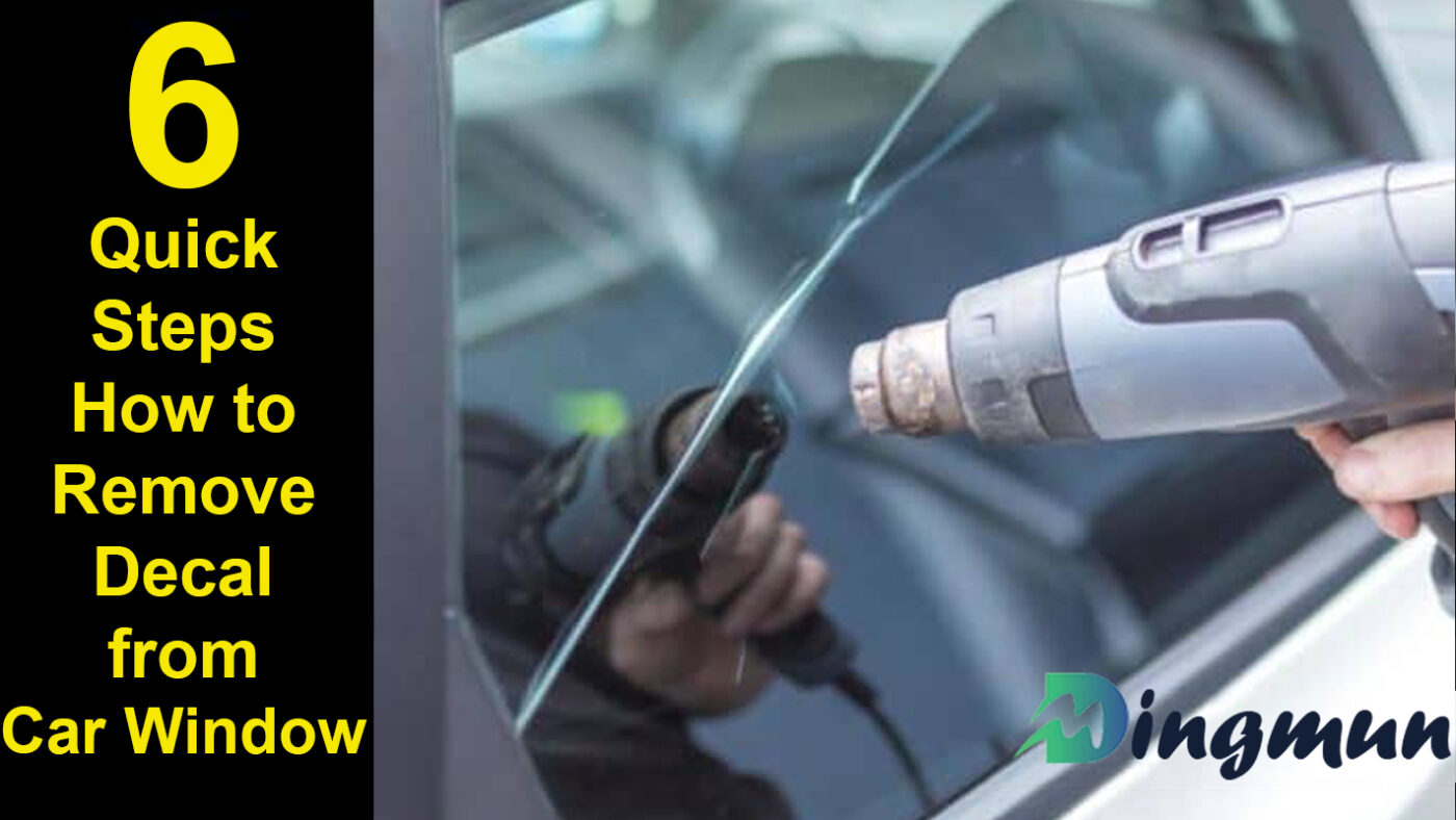 6 Steps How To Remove Decal From Car Window