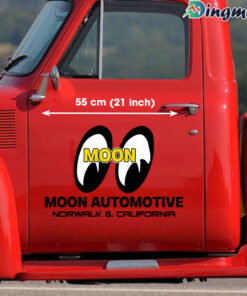 Customizable Moon Eyes Automotive Large Transparent Vinyl Decals Sticker
