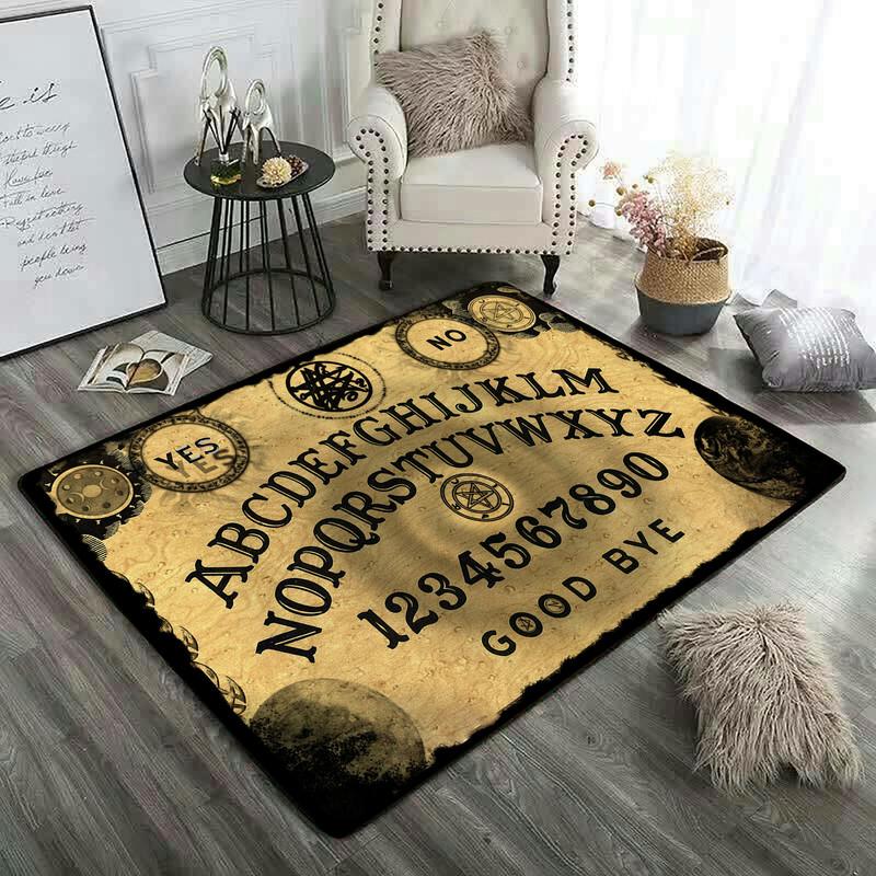 Dangerous Magical Game Ouija Board Pattern Area Rug For Bedroom Living Room Kitchen