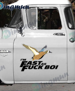 I'm Fast As Fuck Boi Funny Duck Hunter Decals For Cars