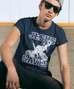 Jesus Saves Hockey Shirt