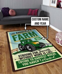 John Deere Rug - Striving For Success Without Work Is Like Trying To Harvest Where You Haven't Planted3