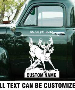 Large Custom Name Deer Hunting Vinyl Decals