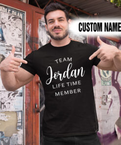 Personalized Name Shirts Team Jordan Life Time Member
