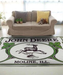 Personalized John Deere Rugs Floors Mat For Tractor Room Decor