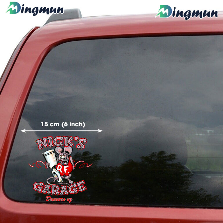 Rat Fink Holographic Vinyl Sticker - 4 Inches, Premium Decal For Car, Bottle, Bike - View #5