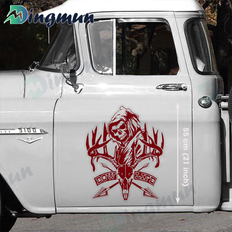 Bow Life Buck Reaper Deer Hunting Laptop Car Truck Window Laptop Vinyl Decal Sticker